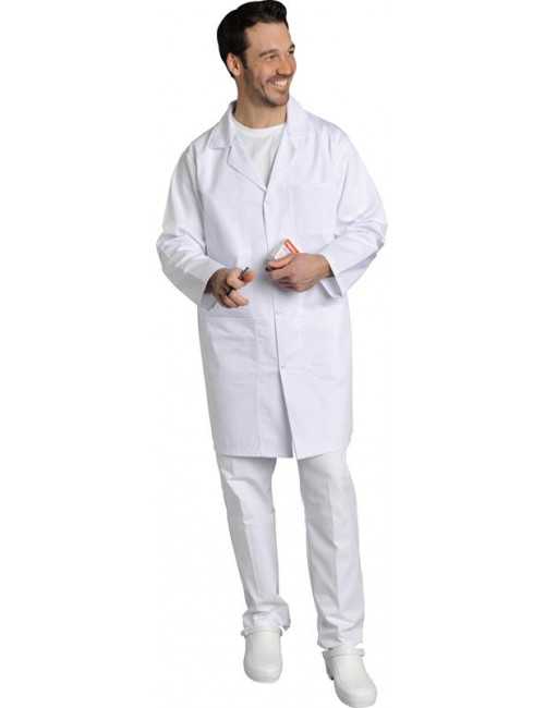 Blouse médicale Homme blanche manches courtes Poly/Coton Oscar, SNV (OSCARMC000)