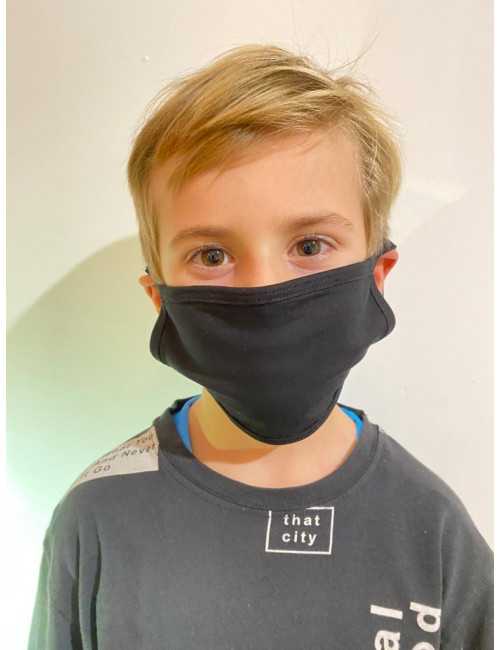 Masque Lavable Antimicrobien Noir (PR799-BLK) vue produit