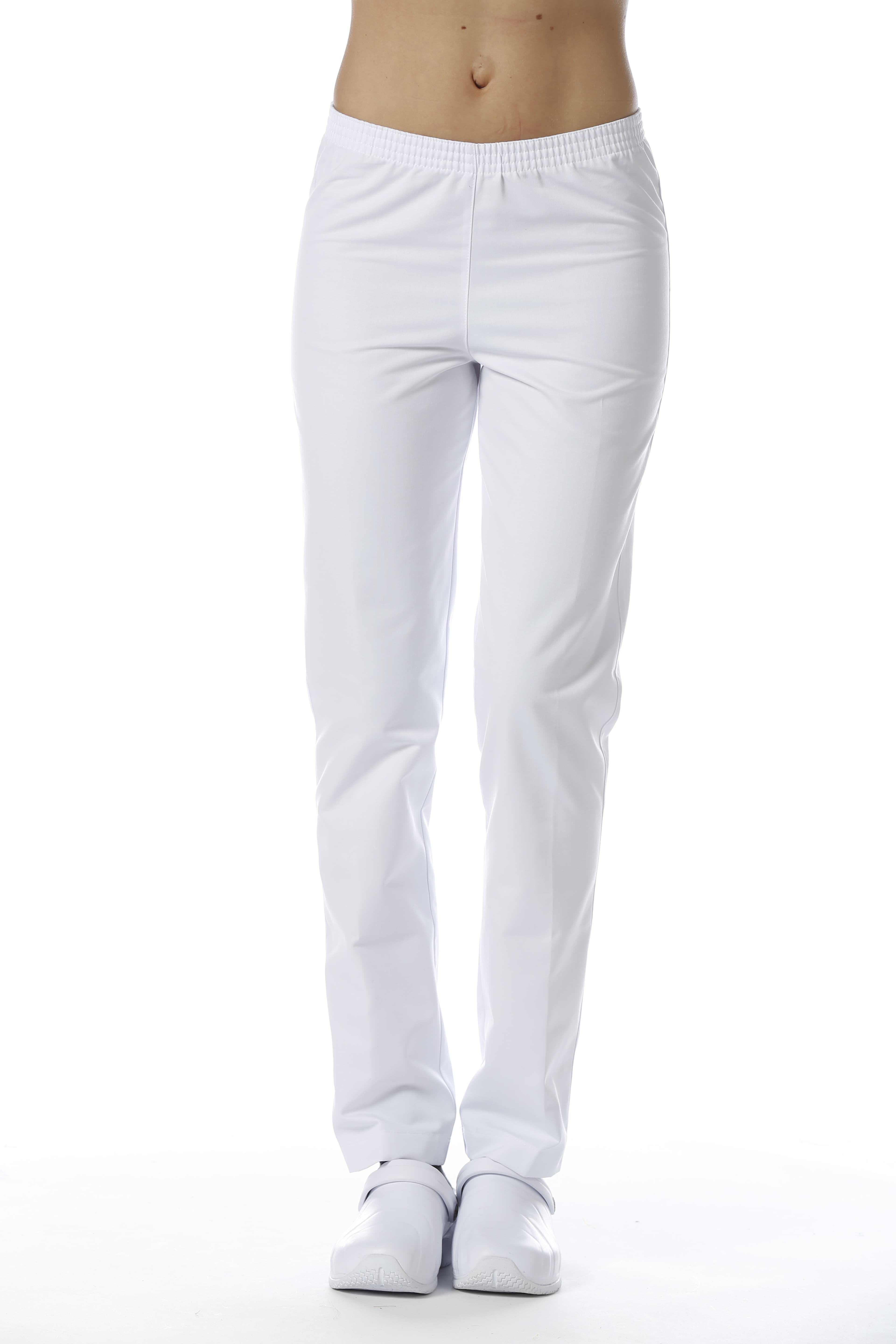Pantalones médicos unisex, blancos. Camille Lavandie (078)