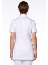Blouse Médicale Blanche, Femme, Fermeture éclair, Camille Lavandie (2617WHW)