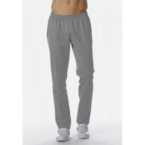 Pantalon Médical Gris, Unisexe, Taille élastique, Camille Lavandie (078VGR)