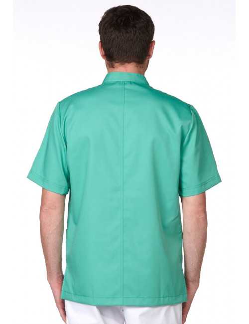 Blouse Médicale Vert d'eau, Homme, Fermeture éclair, Camille Lavandie (2622AQU)