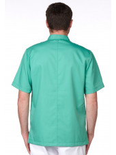 Blouse Médicale Vert d'eau, Homme, Fermeture éclair, Camille Lavandie (2622AQU)