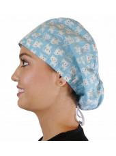 Calot médical Cheveux Mi-Longs "Etoiles sur fond bleu marine" (218-8463)