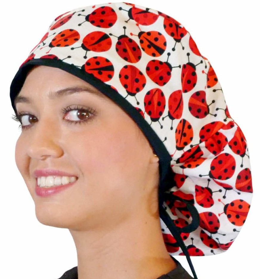 Calot Medical Cheveux Longs Coccinelles Accessoires