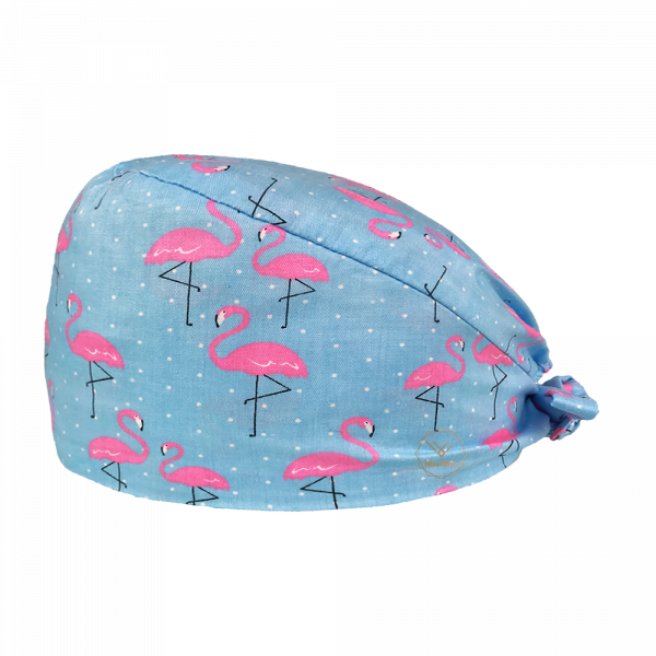 Calot médical "Flamands roses sur fond blanc" (209-12033)