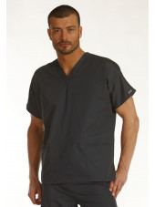 Blouse médicale Homme, 2 poches, Cherokee Workwear Originals (4700) gris vue modele coté