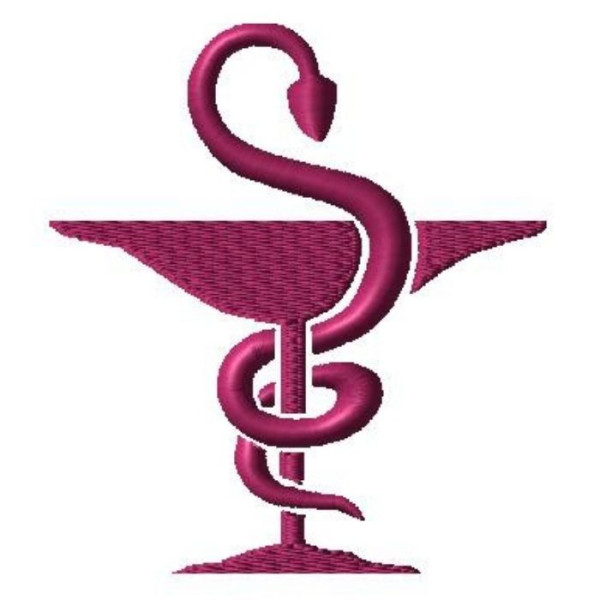 Broderie Logo Caducée