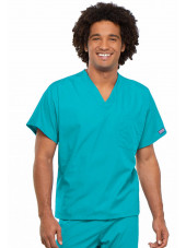 Blouse médicale Homme, 1 poche, Cherokee Workwear Originals (4777) turquoise face
