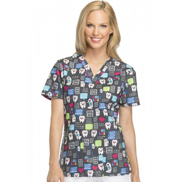 Blouse médicale imprimée camouflage, Dickies (DK709)