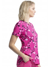 Blouse médicale imprimée Femme "Pois", Cherokee (CK634)