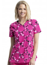 Blouse médicale imprimée Femme "Pois", Cherokee (CK634)