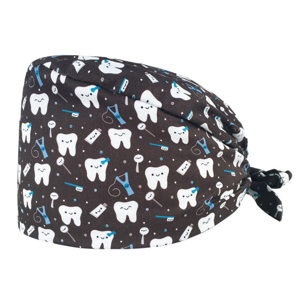 Calot médical "Dents sur fond noir" (209-22043)