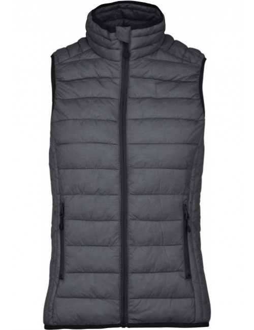 Doudoune légère sans manches Femme (K6114) gris produit face