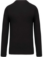 T-shirt col rond manches longues Unisexe (K359) vue produit noir dos