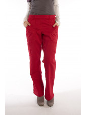 Pantalon élastique, femme "Katelyn", Koi (709-) rouge face