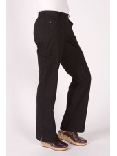 Pantalon élastique, femme "Katelyn", Koi (709-) noir coté
