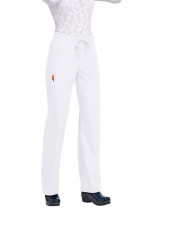 Pantalon médical Unisexe "Huntington", Koi collection Orange (G3702) blanc
