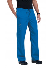 Pantalon médical Unisexe "Huntington", Koi collection Orange (G3702) bleu royal