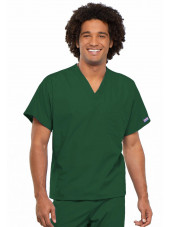 Blouse médicale Homme, 1 poche, Cherokee Workwear Originals (4777) vert chirurgien vue face 