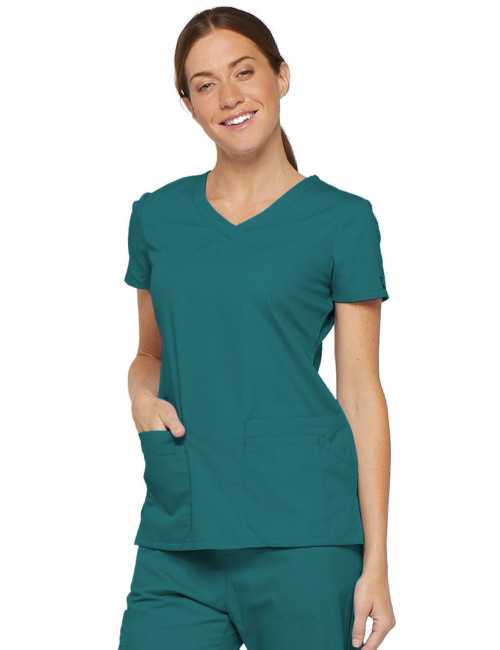 Blouse médicale Col V Femme, Dickies, 2 poches, Collection "EDS signature" (85906)