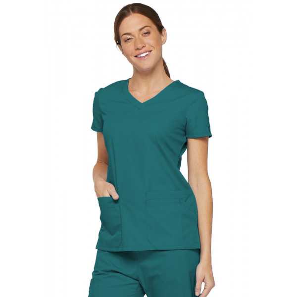 Blouse médicale Col V Femme, Dickies, 2 poches, Collection "EDS signature" (85906)