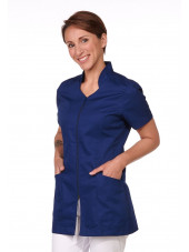 Blouse Médicale Bleu marine, Femme, Fermeture éclair, Camille Lavandie (2617COM) poche
