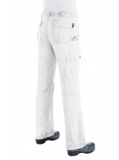 Pantalon médical Femme Koi "Lindsey", collection "Koi Classics" (701-) blanc dos