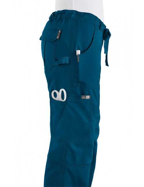 Pantalon médical cordon "Lindsey", Koi, Collection "Koi Stretch" (710-)he Coeur avec cordon Katelyn, Koi (137-)