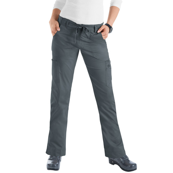 Pantalon médical Femme Koi "Lindsey", collection "Koi Stretch" (710-) gris face