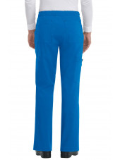 Pantalon médical Homme Koi "Luke", collection "Koi Basics" (605-) bleu royal dos
