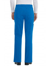Pantalon médical Homme Koi "Luke", collection "Koi Basics" (605-) bleu royal dos