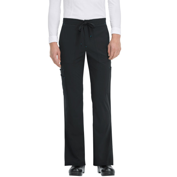 Pantalon médical Homme Koi "Luke", collection "Koi Basics" (605-) noir face