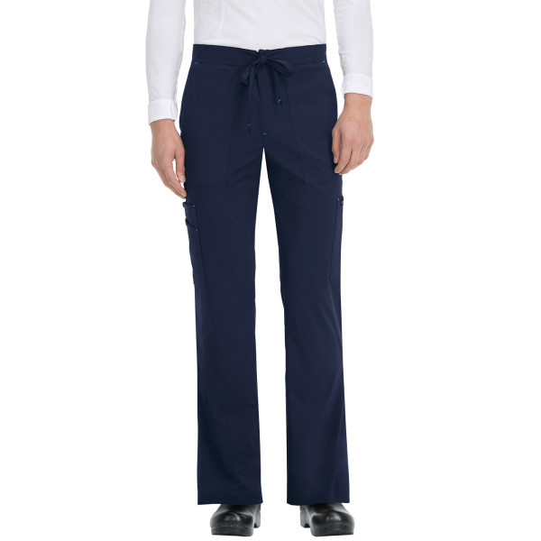 Pantalon médical Homme Koi "Luke", collection "Koi Basics" (605-) bleu marine face