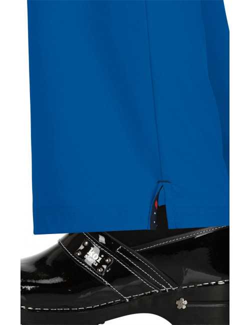 Pantalon médical Femme Koi "Holly", collection "Koi Basics" (731-) bleu royal bas