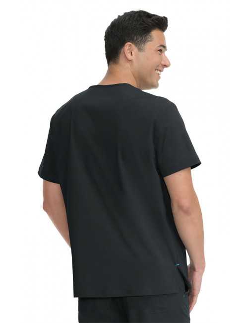 Blouse médicale Homme Koi "Bryan", collection "Koi Basics" (668-) noir vue dos