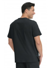 Blouse médicale Homme Koi "Bryan", collection "Koi Basics" (668-) noir vue dos