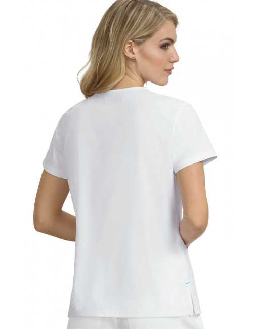 Blouse médicale Femme Koi "Becca", collection "Koi Basics" (373-) banc vue dos