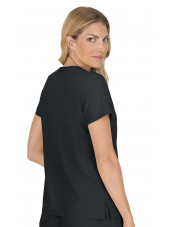 Blouse médicale Femme Koi "Becca", collection "Koi Basics" (373-) noir vue dos