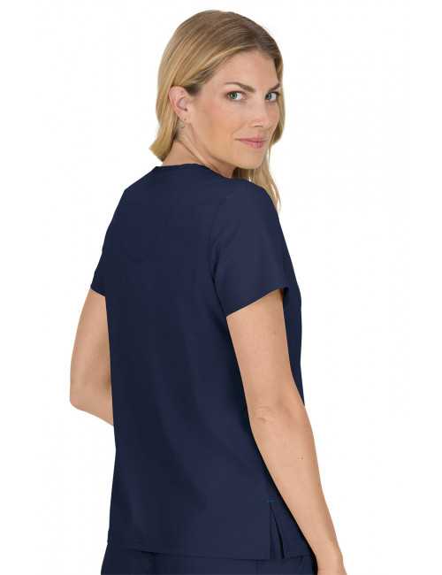 Blouse médicale Femme Koi "Becca", collection "Koi Basics" (373-) bleu marine vue dos