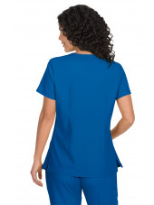 Blouse médicale Femme "Katie" Koi, collection "Koi Basics" (374-) bleu royal vue dos