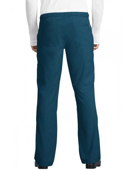 Pantalon médical Homme Koi "Discovery", collection "Koi Lite" (606-) vert caraibe dos