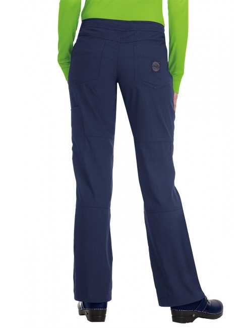 Pantalon médical Femme Koi "Peace", collection "Koi Lite" (721-) bleu marine dos