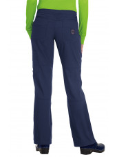 Pantalon médical Femme Koi "Peace", collection "Koi Lite" (721-) bleu marine dos