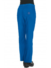 Pantalon médical Femme Koi "Peace", collection "Koi Lite" (721-) bleu royal dos