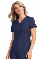 Blouse médicale Femme Koi "Philosophy", collection "Koi Lite" (316-) bleu marine face