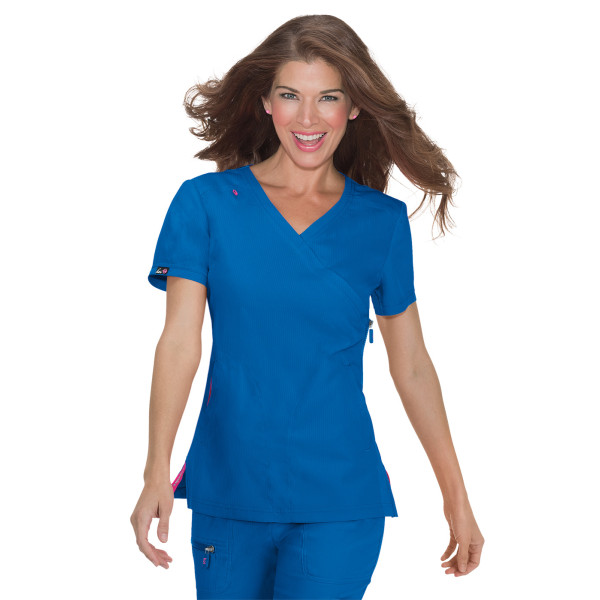Blouse médicale Femme Koi "Philosophy", collection "Koi Lite" (316-) bleu royal vue face