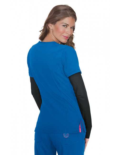 Blouse médicale Femme Koi "Philosophy", collection "Koi Lite" (316-) bleu royal vue dos