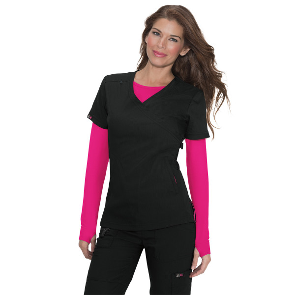 Blouse médicale Femme Koi "Philosophy", collection "Koi Lite" (316-) noir vue face
