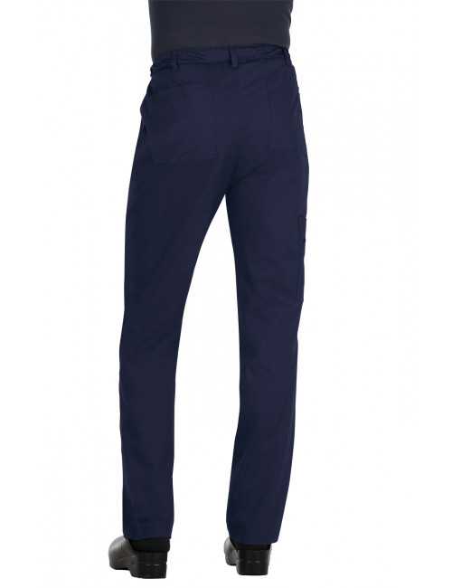Pantalon médical Homme Koi "Ryan", collection "Koi Stretch" (604-) bleu marine face